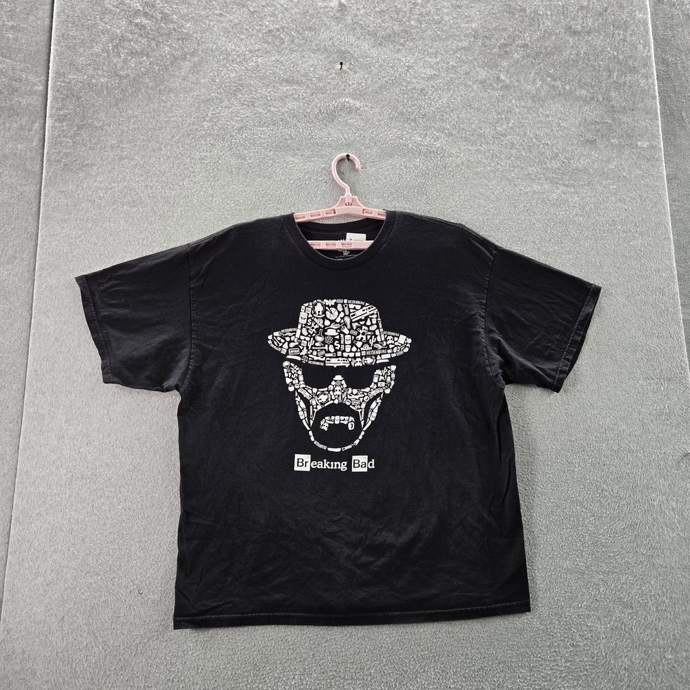 IML Men Shirt 2X-LARGE Black Graphic Breaking Bad Logo Short Sleeve